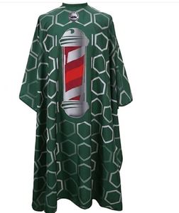 Robe de barbier unisexe en polyester vert clair imperméable avec détection d'aiguilles et fusion sans couture - Product Image 1