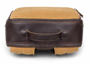 Modern Canvas and Leather <b>Laptop</b> <b>Backpack</b> Large Capacity Lightweight College Office Travel Business <b>Backpack</b> for Men and Women - Product Image 2