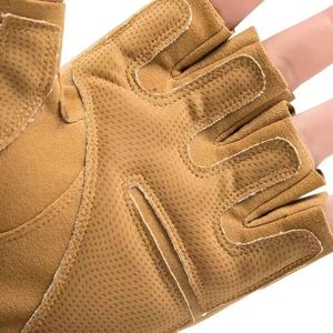 Guantes de Doble Envoltura de Cuero Marrón para Levantamiento de Pesas, Fabricante Personalizado - Product Image 2