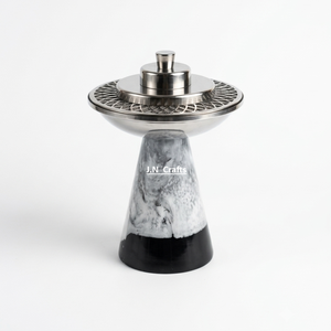 Brûleur d'encens en acier inoxydable avec base en résine rouge, diffuseur d'aromathérapie, utilisation toute saison - Product Image 3