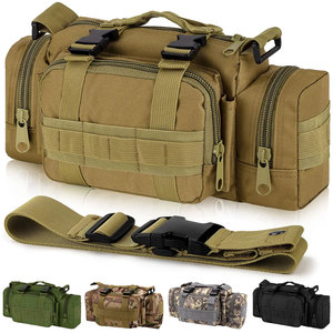 Outdoor Tactical Shoulder Duffle Bag Water Resistant Travel Bag with <b>MOLLE</b> <b>Attachment</b> System Heavy Duty Duffle Bag - Product Image 2