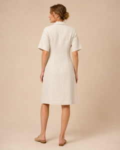 Vestido Casual de Verano Corto de Algodón Dulce Natural con Bordado Floral Tejido - Product Image 2