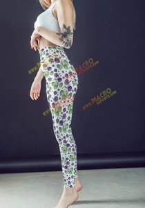 Leggings taille haute pour femmes, avec coutures, pour yoga et fitness, imprimés par transfert thermique, protection UV, style club sexy, respirants - Product Image 3