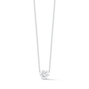 1 Carat Round Cut Lab Grown Diamond Solitaire <b>Pendant</b> Necklace Wholesale 14K 18K <b>Solid</b> <b>Gold</b> Dainty Adjustable to 18 Inches Chain - Product Image 5