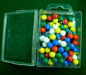 AA0040 Color Plastic head <b>pins</b> | Head <b>Pins</b> Peach Heart | For Dressmaker, Craft, <b>Sewing</b> Project and DIY Decoration - Product Image 3