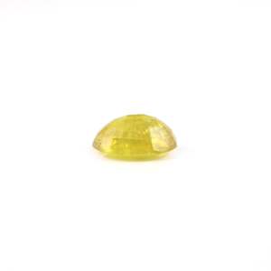 Handcrafted 5.4 Carat Oval Faceted Yellow Sapphire Loose Gemstone for Fine Jewelry - Product Image 3