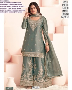 <b>Women's</b> Bandhani Regal Mauve Mossilk Traditional Floor-Length <b>Kurta</b>/Kurti Wedding Party Ensemble Quick Dry All Seasons - Product Image 1