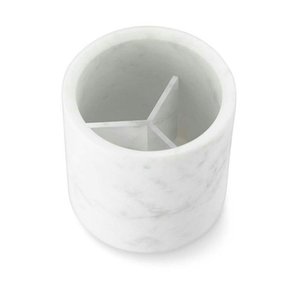 Wholesale Handmade <b>White</b> Marble <b>Pen</b> Holder/Stand Custom logo Standard quality Natural Marble <b>Pen</b> Holder - Product Image 1