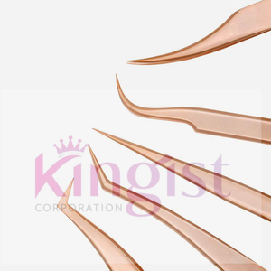 Lash Extensions Tweezers Set Wholesale Cluster Eyelash Applicator <b>Tool</b> Set With Portable Leather Bag - Product Image 3