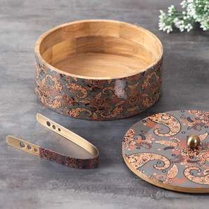 Pot à chapati décoratif pour la table à manger, idéal pour la maison, la chambre, la salle d'hôtes, le salon, la cuisine, le restaurant, le bar, pour la préparation des aliments. - Product Image 5