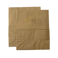 Sacs de courses en papier kraft biodégradable VPRINTPACK, impression offset, logo personnalisé, ruban, emballage cadeau classique pour bougies artisanales