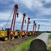 Suhigo HGY90, poseur de tuyaux hydraulique à flèche latérale de 90 tonnes, machine de pose de tuyaux sur chenilles pour le levage de pipelines pétroliers et gaziers