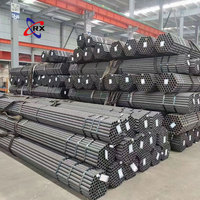 Tuyaux en acier au carbone soudés à section creuse ronde ASTM A53 A36 Q235B S235JR S275JR API 5L, tube en fer noir
