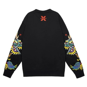 เสื้อสเวตเชิ้ตสตรีทแวร์สุดหรูสำหรับฤดูหนาว พิมพ์ลายด้านหน้า ผ้าหนา เป็นมิตรกับสิ่งแวดล้อม ทรงปกติ ใส่ได้ทั้งชายและหญิง สไตล์ลำลอง คอกลม - Product Image 2