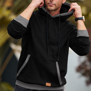 Nouveaux sweats à capuche OEM ODM grande taille pour hommes, pulls unisexe en coton oversize, sweats à capuche personnalisés avec logo brodé pour femmes et hommes - Product Image 3