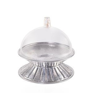 Bol de service élégant en aluminium poli, respectueux de l'environnement, pour une expérience culinaire de style restaurant, améliorant l'apparence professionnelle de la table - Product Image 1