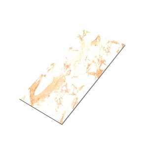 กระเบื้องปูพื้นลายพอร์ซเลนทำจากหินอ่อนมีลักษณะเป็นกรดกระเบื้องผนังกันลื่นสีน้ำตาลขาวมันวาวทนกรด600x1200ห้อง - Product Image 1