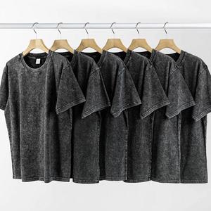 เสื้อยืดโอเวอร์ไซส์สไตล์วินเทจลายฟอกสี แบรนด์สตรีทแวร์ ทรงหลวม ไหล่ตก แขนสั้น ไซส์พลัส - Product Image 1