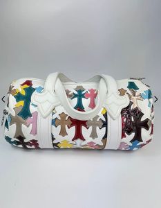 Sac à dos de sport décontracté en similicuir microfibre avec blocs de couleur géométriques, fermeture éclair, sangle amovible et doublure en polyester réglable - Product Image 1