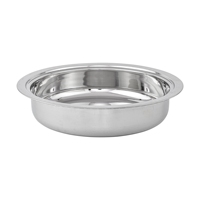 Plat à réchaud doré en acier inoxydable, ensemble de 4 pièces, chauffe-plats, support de buffet, pour traiteur, mariage, hôtel, banquet, 8L, lavage à la main uniquement