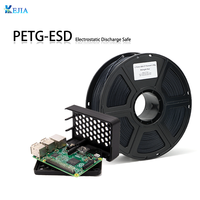 Filamen Printer 3D PETG Anti-Statik KEJIA untuk Cetakan Aman ESD dengan Ketegangan Rendah, Filamen 1.75mm untuk Industri Elektronik