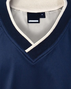 Chaqueta Cortavientos Oversize de Nylon con Cuello en V, Estilo Americano Streetwear, Bordada, para Hockey sobre Hielo - Product Image 2