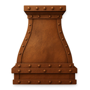 Rustic Copper Range Hood Arched Island Cooker Vent Hood Decorative <b>Kitchen</b> Chimney Cover - Product Image 5