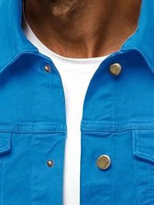 Chaqueta vaquera de estilo trucker, de tela gruesa, confeccionada con algodón de primera calidad, con un corte clásico y un elegante efecto lavado. - Product Image 2