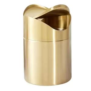 Cubo de Basura Metálico Moderno, Ecológico y de Lujo para Ahorrar Espacio, para Sala de Estar, Uso Interior/Exterior, Mejora la Organización del Hogar - Product Image 6