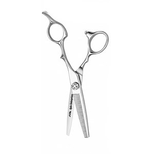 Ciseaux pour cheveux clairsemés en acier inoxydable, ciseaux professionnels avec vis de tension réglable, poignée ergonomique décalée, ultra-affûtés - Product Image 2