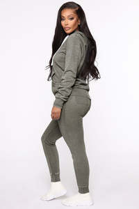 Sudadera con Capucha para Mujer, Gris, Mezcla de Algodón, Tejida, con Bolsillos, Logotipo Frontal, Estilo Casual Urbano para Otoño - Product Image 2