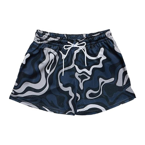 Shorts d'été décontractés personnalisés de haute qualité pour hommes, nouveau logo imprimé, maille polyester, impression par transfert thermique, respirant, écologique - Product Image 6