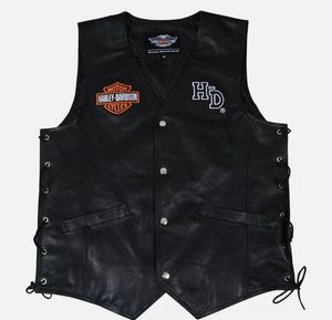 Chaleco de Cuero Auténtico Harley para Hombre - Product Image 2
