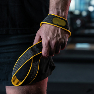 Correas de levantamiento de pesas de alta resistencia con forma de figura 8 para peso muerto, levantamiento de potencia, entrenamiento en gimnasio, correa de entrenamiento con forma de figura 8 - Product Image 4