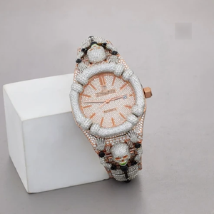 Reloj de Pulsera de Lujo, Mecánico, con Diamantes, de Acero Inoxidable, Dos Tonos, Dorado y Plateado, para Regalo, Clásico y Elegante - Product Image 3