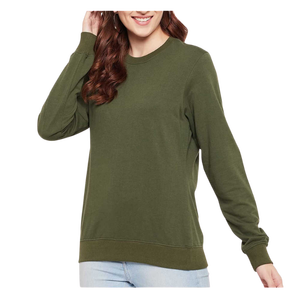 Sudadera personalizada unisex de manga larga con cuello redondo, estilo urbano informal, suave, de algodón. - Product Image 1