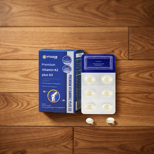 VITA SUB en gros – Capsules molles de Vitamine K2 et D3 pour adultes – 30 mcg K2 et 125 mcg D3 – Améliore la densité osseuse et la santé cardiaque - Product Image 3