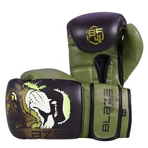 Guantes de competición de cuero genuino de alta calidad para Artes Marciales Kickboxing Muay Thai entrenamiento absorción de humedad secado rápido para - Product Image 1