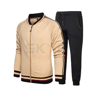 Trajes de chándal personalizados para hombre, chándal de algodón/poliéster, venta al por mayor - Product Image 1