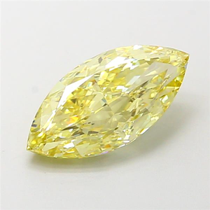 Diamant Jaune de 1 carat, taille Marquise, forme Royal Navette, haute brillance, qualité supérieure, pierre précieuse pour bijoux de luxe - Product Image 1