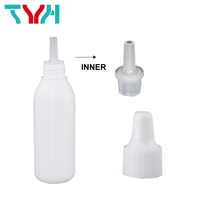 Bouteille vide en plastique HDPE rechargeable de 30 ml pour médicaments liquides, avec bouchon à vis en PP, forme cylindrique, sérigraphiée (HCS30) Taïwan