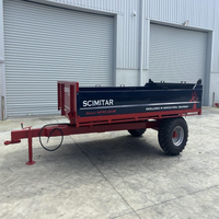 Achetez une remorque agricole de qualité supérieure 6 x 12 pieds avec côtés de 4 pieds, essieu à engrenages et moteur, modèle robuste, en stock, livraison rapide, pas cher