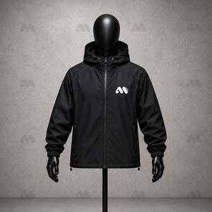 Veste coupe-vent imperméable à capuche pour homme, respirante, légère, vêtements d'extérieur, logo personnalisé, service OEM - Product Image 1