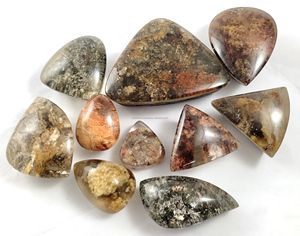 Lote de Cabujones de Cuarzo de Jardín Natural de Alta Calidad para Anillos y Colgantes, Lote de Cabujones de Cristal de Cuarzo de Jardín Hechos a Mano - Product Image 1