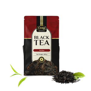 Té Negro Premium Cozy en Hojas Sueltas 200g, Té de Hoja Entera Fermentado en Bolsa para Tiendas de Té - Product Image 1
