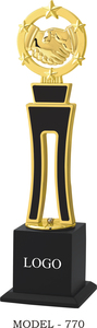 Trofeo metálico corporativo de alta calidad, adecuado para conferencias, seminarios y eventos anuales de reconocimiento a empleados, con grabado personalizado. - Product Image 5