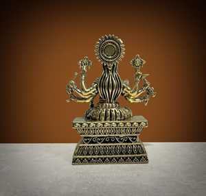 Statue artisanale en laiton de la déesse Varahi, idole hindoue, décoration religieuse pour la maison et le temple - Product Image 2