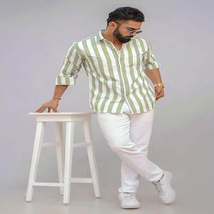 Camisa Oxford de algodón de manga larga con botones para hombre de lujo, estampado Formal de oficina bordado para cuello de Polo, camiseta de seda transpirable - Product Image 6