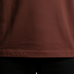 เสื้อยืดคอกลมโอเวอร์ไซส์ผ้าฝ้ายหนานุ่มสำหรับผู้ชาย สไตล์สตรีทแวร์ รับผลิตเสื้อยืดแบบไม่มีลาย แบรนด์ส่วนตัว - Product Image 6