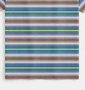Camiseta de Algodón a Rayas Transpirable y Ecológica, de Manga Corta, Corte Holgado, con Rayas Horizontales, Unisex, para Verano 2026 - Product Image 3